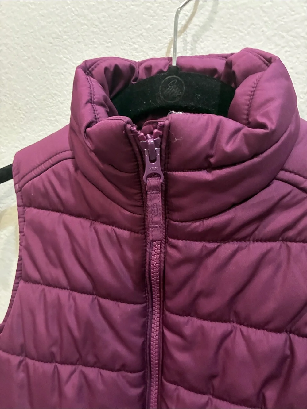 The Children's Place Plum Quilted Puffer Vest